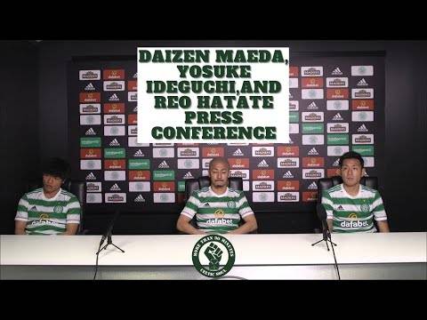 Daizen Maeda, Yosuke Ideguchi,and Reo Hatate First Press Conference Daizen Maeda, Yosuke Ideguchi,and Reo Hatate First Press Conference
