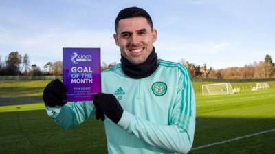 Tom Rogic lifts SPFL Goal of the Month award for December Tom Rogic lifts SPFL Goal of the Month award for December