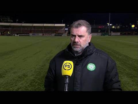 Celtic’s Ange Postecoglou speaks after win against Alloa Athletic