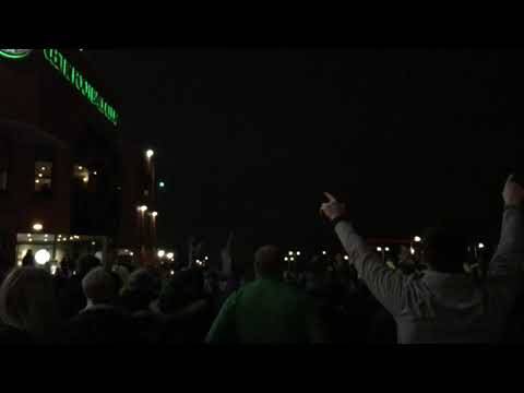 Celtic fans WELCOME rangers bus 2022!