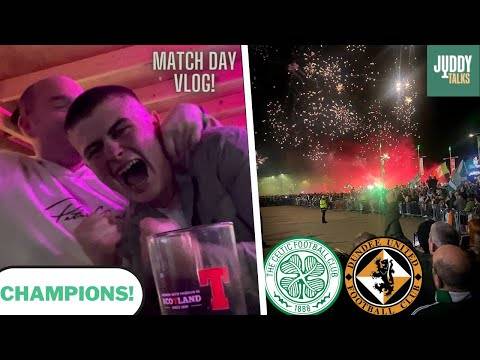 THE MOMENT CELTIC BECAME CHAMPIONS!