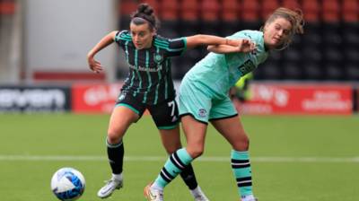 Amy Gallacher on the spot and on the ball