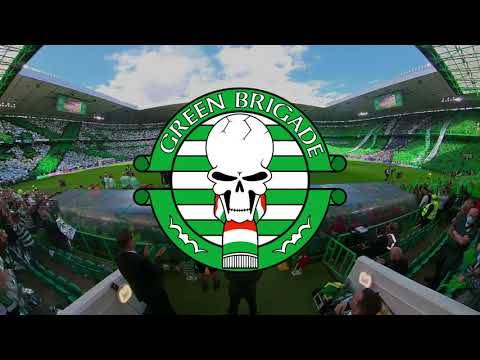 Green Brigade Full Stadium Tifo v Aberdeen