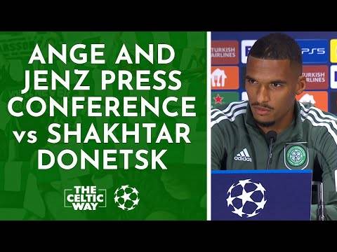 Ange Postecoglou and Moritz Jenz pre-Shakhtar presser IN FULL