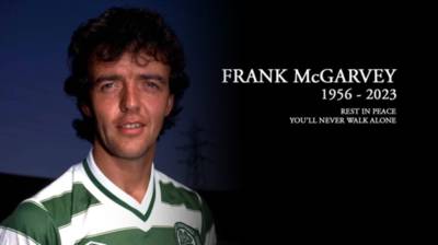 Former Celtic striker, Frank McGarvey, passes away Former Celtic striker, Frank McGarvey, passes away