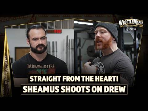 Sheamus loses his cool on set of a media workout and shoots on Drew McIntyre ahead of WrestleMania