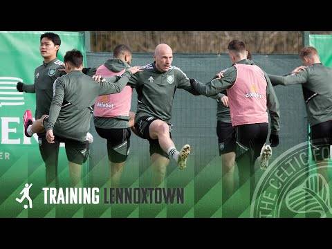 Celtic Training: The Celts prepare for the trip to Ayrshire tomorrow