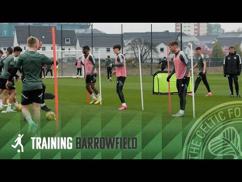 The young Celts train ahead of the #ScottishYouthCup final