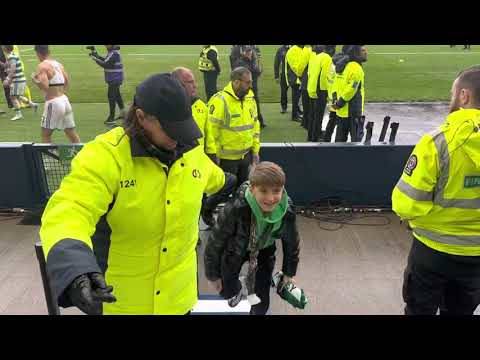 Celtic Fans Celebrating after Beating Rangers in the Semi Final!!!