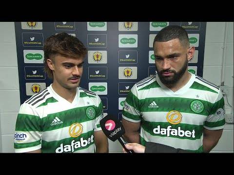 Jota and Cameron Carter-Vickers speak after Scottish Cup Semi-Final win