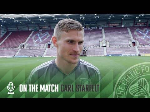 Carl Starfelt On the Match | Hearts 0-2 Celtic | Celtic are Back to Back Scottish Champions!