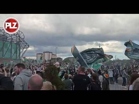 Celtic title party in full swing as Hoops fans celebrate victory