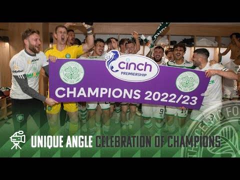 Celtic TV Unique Angle | Full-time and Dressing Room Celebrations as the Celts become Champions!