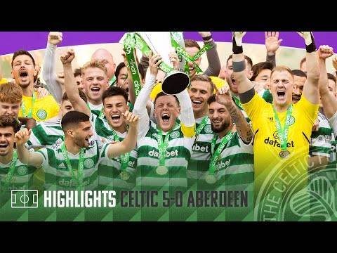 Highlights | Celtic 5-0 Aberdeen | The Champions lift the Premiership trophy in Paradise!