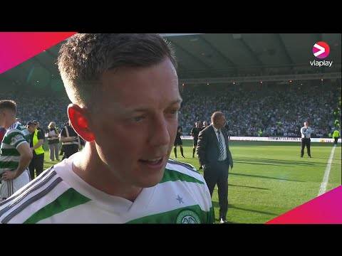 Celtic’s Callum McGregor interviewed after Scottish Cup Final victory