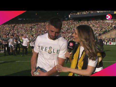 Celtic’s Greg Taylor speaks after winning Scottish Cup Final against Inverness CT