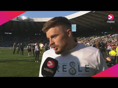 Celtic’s James Forrest interviewed after winning Scottish Cup and treble