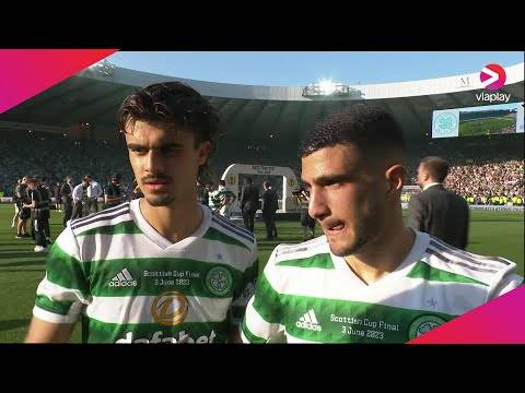 Celtic’s Jota and Liel Abada speak after winning the Scottish Cup and sealing the treble