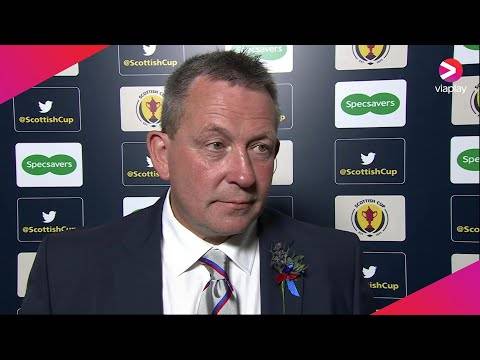 Inverness CT’s Billy Dodds reacts after Scottish Cup Final loss against Celtic