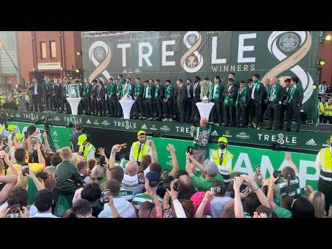 Kyogo,Joe Hart,Callum Mcgregor ￼Speach at the Party (Celtic Park)!!!