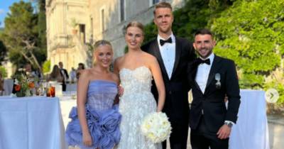 Inside ex-Celtic star Kris Ajer’s dreamy wedding as Greg Taylor joins party with Stuart Armstrong