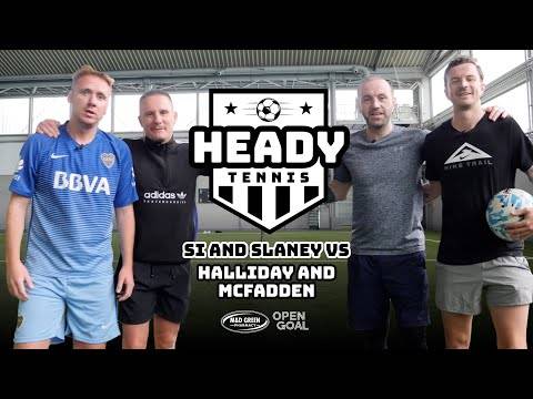 ULTIMATE HEADY TENNIS DOUBLES SI + SLANEY vs HALLIDAY + FADDY | Heady Tennis Challenge!