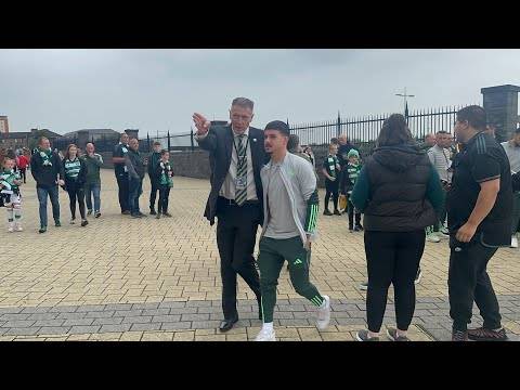 Marco Tilio ARRIVING BEFORE THE CELTIG V Athletic Club GAME