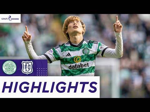 Celtic 3-0 Dundee | Furuhashi Heads Home To Help Celtic Go Top | cinch Premiership