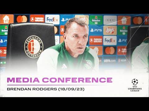 Champions League Media Conference: Celtic Manager Brendan Rodgers (18/09/23)