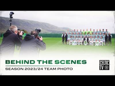 Behind the Scenes at the 2023/24 #CelticFC Team Photoshoot!