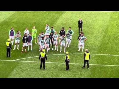 Celtic Fans Celebrating a Crazy Ending (Motherwell V Celtic 1-2)!!!