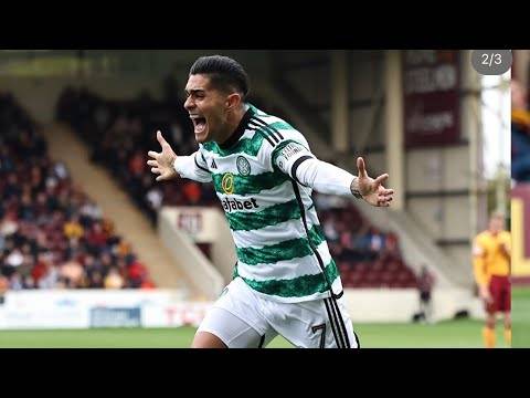 CRAZY!!! LUIS PALAM GOAL FAN CELEBRATION MOTHERWELL &ndash; CELTIC 1-2