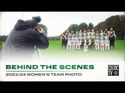 The Ghirls brave the elements for Celtic FC Women’s 2023/24 Team Photoshoot!