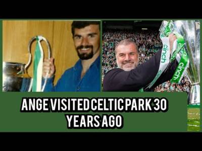 Ange Postecoglou in Celtic Park 1993