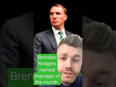 Brendan Rodgers named manager of the month for September #celticfc #brendanrodgers #spfl