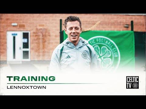 Celtic Training: A wet and windy Lennoxtown as the Celts prepare for a trip to the Capital!