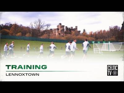 Celtic Training: The Hoops train before the trip to Dingwall