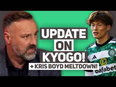Kyogo provides reassuring update after injury scare as Kris Boyd has absurd meltdown on Sky.