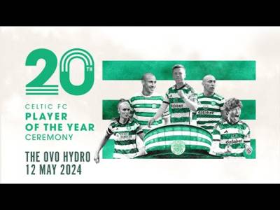 Celtic’s 20th POTY Ceremony at the OVO Hydro | Tickets on general sale now!