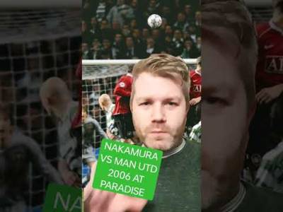 OTD NAKAMURA SCORED A WONDER FREE KICK VS MAN UTD #NAKAMURA #CELTICFC #uefachampionsleague