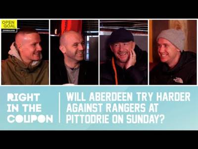 WILL ABERDEEN ‘TRY HARDER’ AGAINST RANGERS AT PITTODRIE ON SUNDAY? | Right In The Coupon