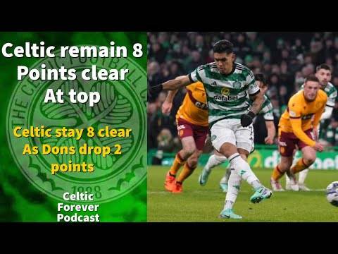 Celtic remain 8 points clear after Dons drop 2 points