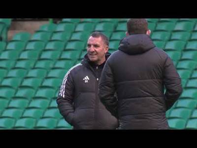 Celtic training ahead of Lazio showdown in the Champions League