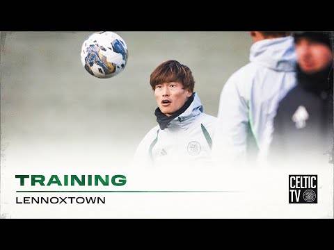 Celtic Training: A frosty morning as the Bhoys prepare to face St Johnstone