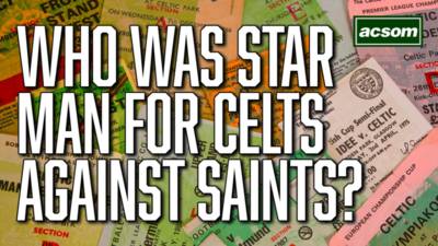 Who was Celtic’s star man against St Johnstone?