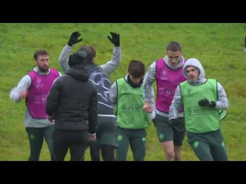 Celtic train ahead of tonight’s Champions League game vs Feyenoord