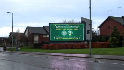 Foundation Christmas Appeal promoted on screens throughout Glasgow