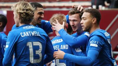 Motherwell 0-2 Rangers: Kieran Dowell and Todd Cantwell net first half goals for Philippe Clement’s side as they close gap on leaders Celtic to two points