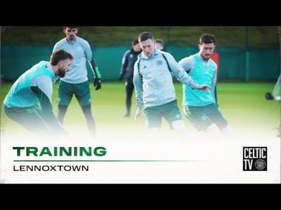 CelticFC Training: The Bhoys train at Lennoxtown ahead of the clash with Rangers