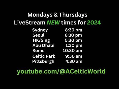 New Livestream Times for 2024 &ndash; 1 hour earlier